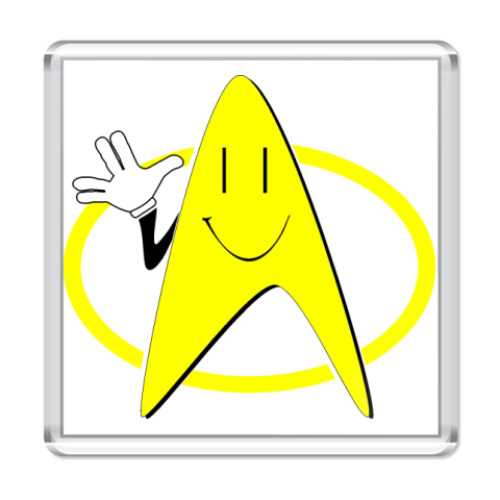 Магнит с принтом Магнит акриловый 6,5 x 6,5 см