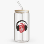 Банка с бамбуковой крышкой