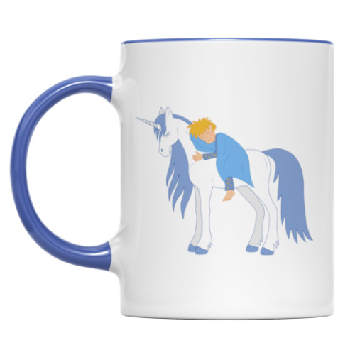 Кружка с принтом Sleeping unicorn / Спящий единорог