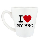 Кружка латте (360 мл) I Love My Bro