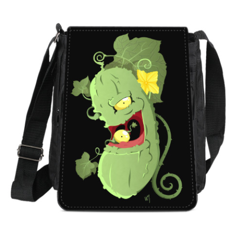 Сумка-планшет с принтом Мистер Огурчик