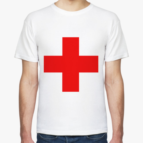 Футболка с принтом Красный Крест