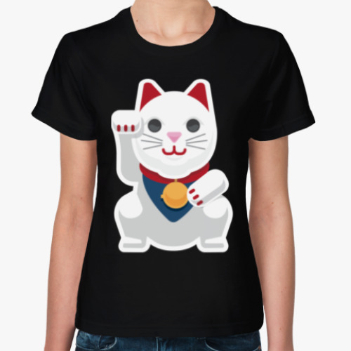 Женская футболка Lucky Cat