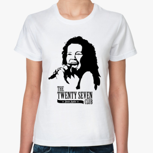 Классическая футболка с принтом 27 Club Joplin