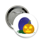  Хэллоуинская тыква на ночном фоне