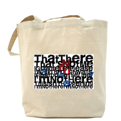 Сумка шоппер с принтом Lyrics Холщовая сумка