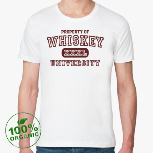 Футболка из органик-хлопка Whiskey University