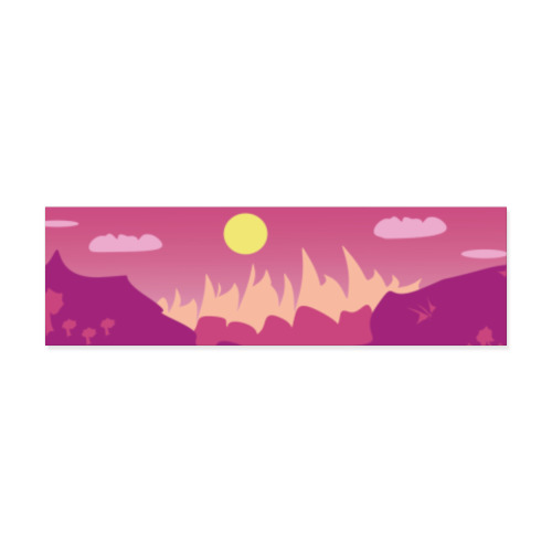 Виниловые наклейки с принтом Горный пейзаж