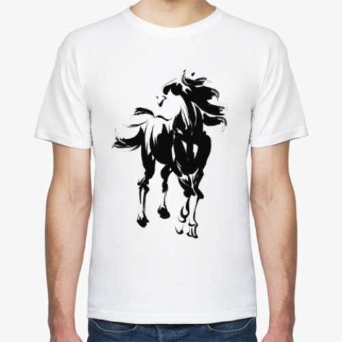 Футболка с принтом Японский конь