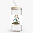 Банка с бамбуковой крышкой