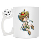Кружка с футбольным мячиком