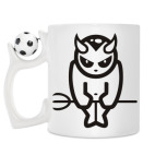 Кружка с футбольным мячиком