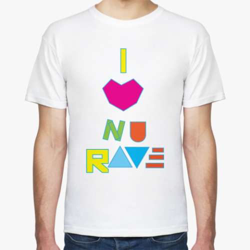 Футболка с принтом I love Nu Rave