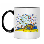 Кружка двухцветная