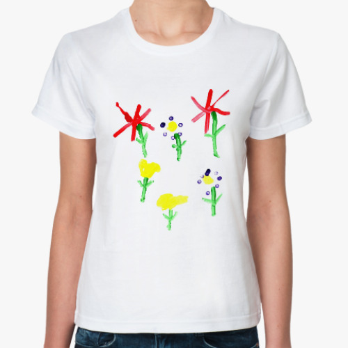 Классическая футболка Цветочная поляна