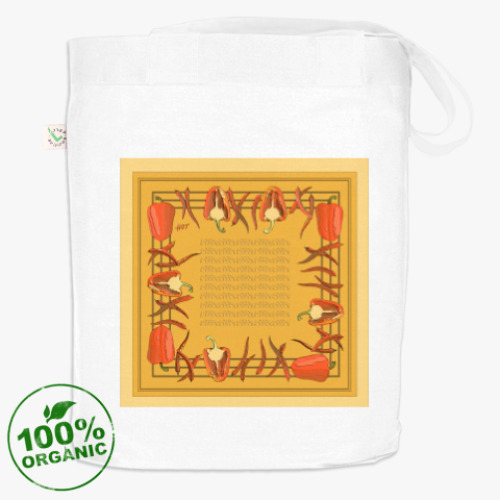 Сумка шоппер жгучие перцы