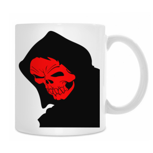 Кружка с принтом скелеты