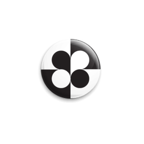 Значок 25мм с принтом  «Любовь-Не Любовь»