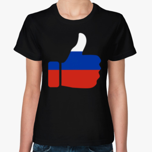Женская футболка Like Russia