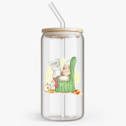 Банка с бамбуковой крышкой