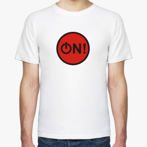 Футболка с принтом ON!