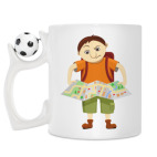 Кружка с футбольным мячиком