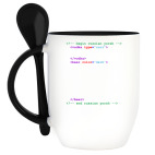 Кружка с ложкой