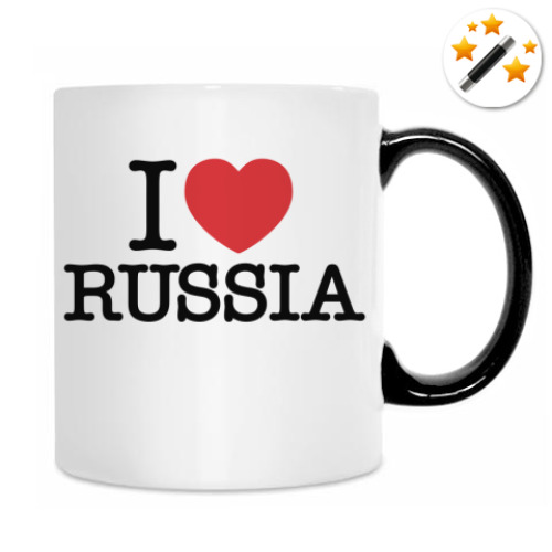 Кружка-хамелеон Я люблю Россию