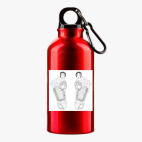 Металлическая бутылка 400 мл UV-DTF