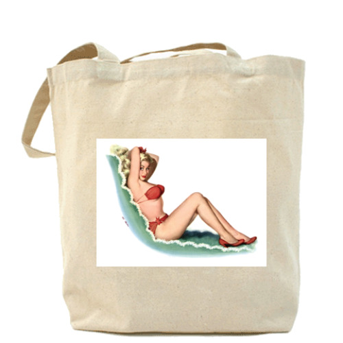 Сумка шоппер с принтом Элис