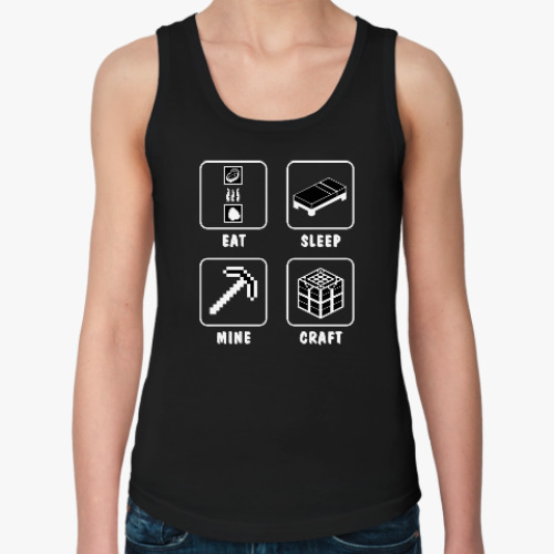 Женская майка с принтом Minecraft