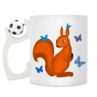 Кружка с футбольным мячиком