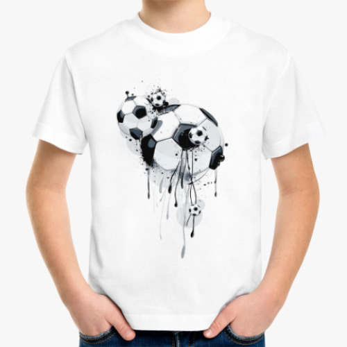 Детская футболка с принтом Футбол