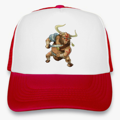 Кепка-тракер с принтом Бык-гладиатор