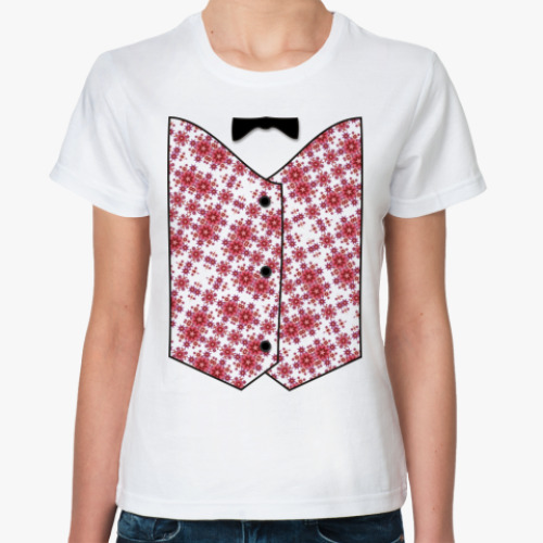 Классическая футболка с принтом Жилет