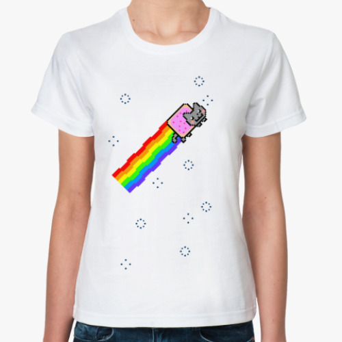 Классическая футболка Nyan Cat