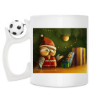 Кружка с футбольным мячиком