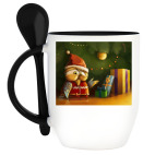 Кружка с ложкой