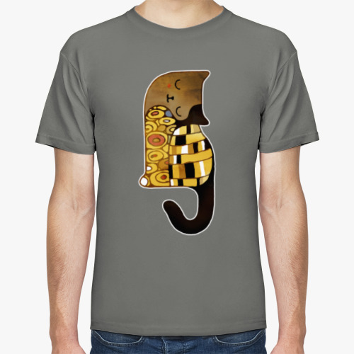 Футболка Кот арт в стиле модерн