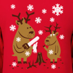 Олени с новыми рогами