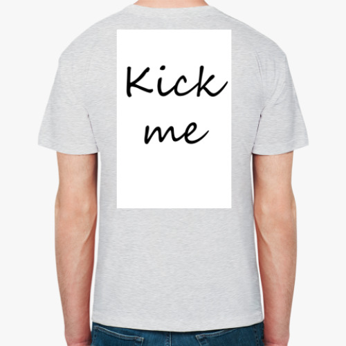 Футболка с принтом  Kick me