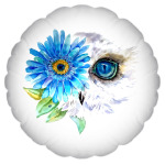 Сова с цветком