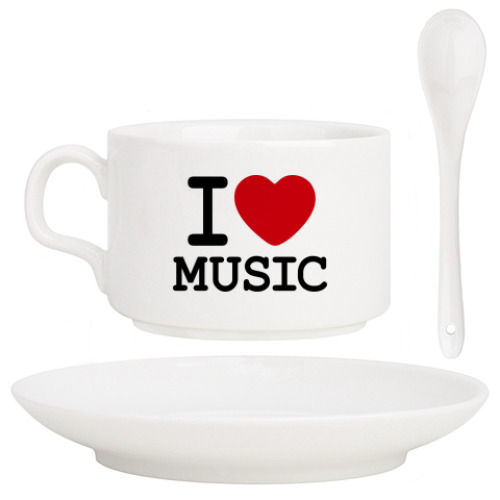 Кофейный набор I Love Music