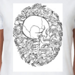 Череп и розы