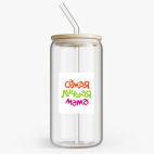 Банка с бамбуковой крышкой