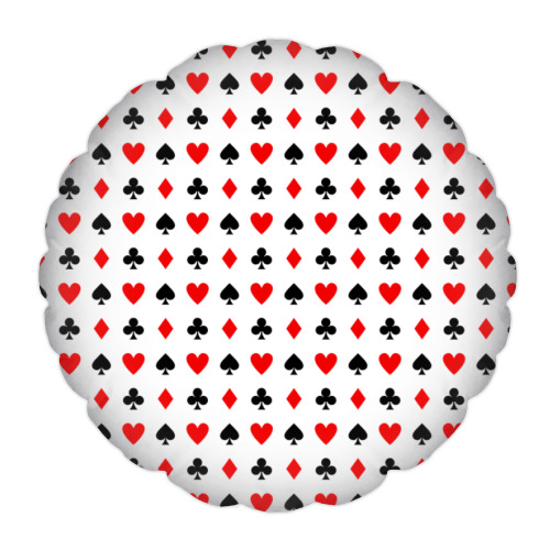 Подушка с принтом Современный дизайн Казино карт