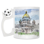 Кружка с футбольным мячиком