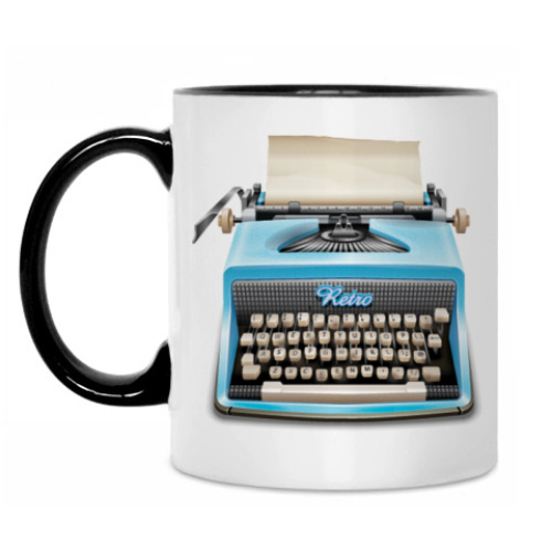 Кружка с принтом Печатная машинка