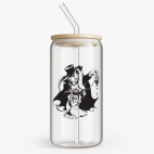 Банка с бамбуковой крышкой