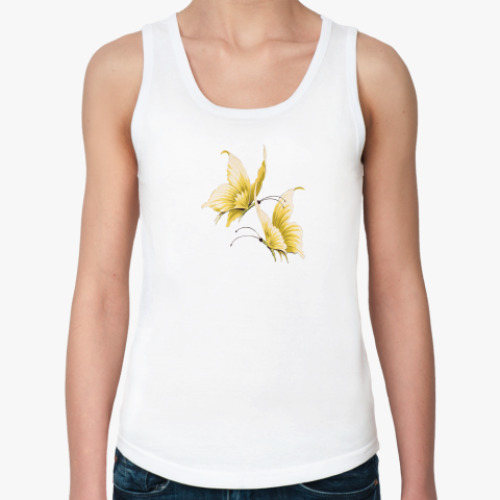 Женская майка с принтом бабочки